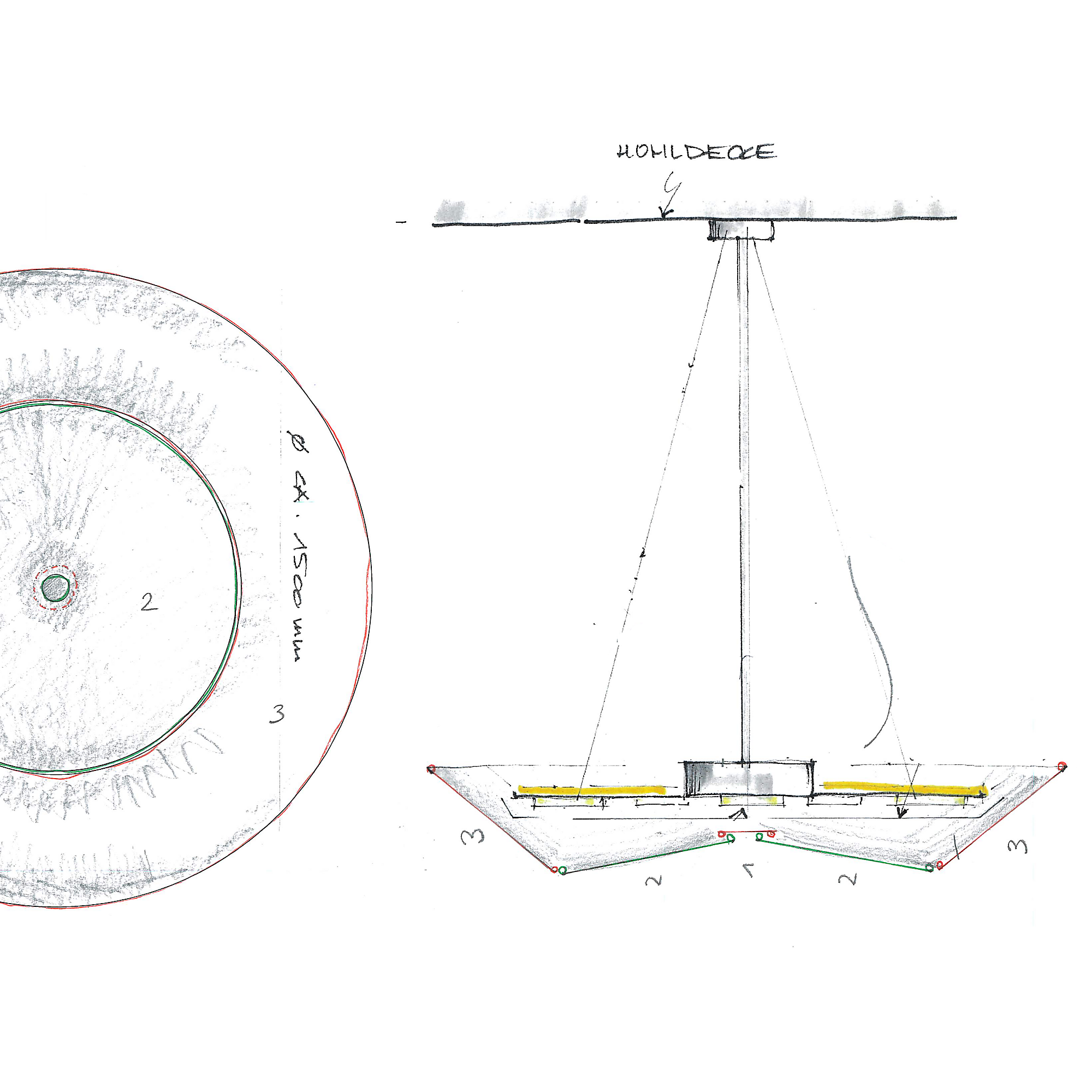 specials grosse indirekte textilpendelleuchte