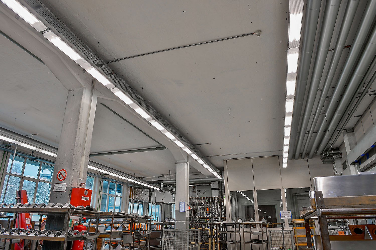 Bizerba Meßkirch - Lichtenergetische Sanierung des Werks Meßkirch; Produktion; Werkstatt